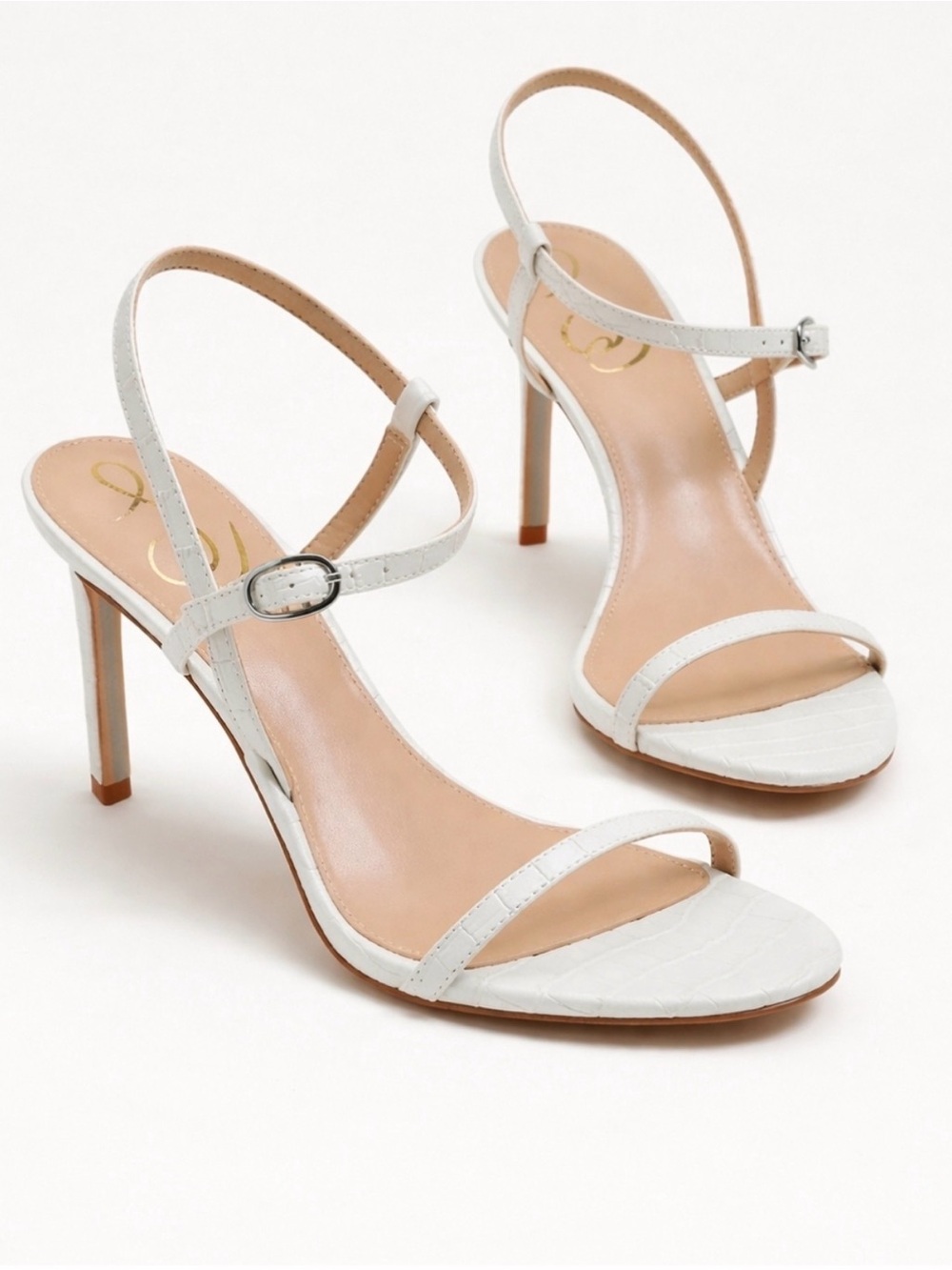 NIB Sam Edelman white Doran strappy heel sandal, 9